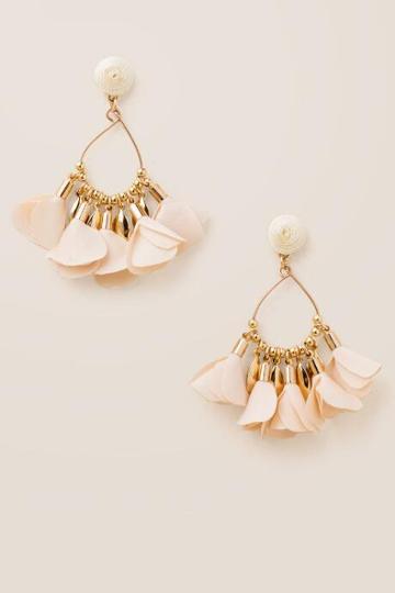 Francesca's Silas Petal Earrings - Ivory
