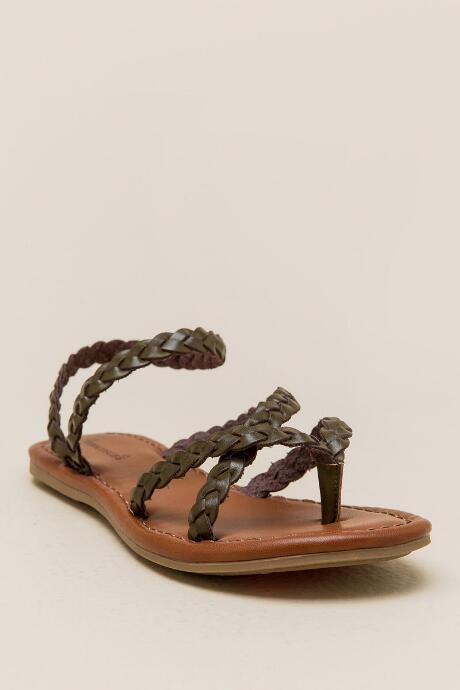 Mia Edyth Braided Sandal - Olive