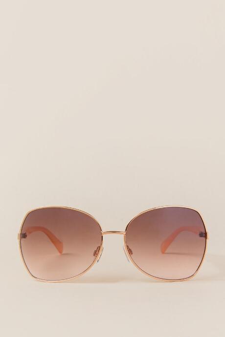 Francescas Alessia Rose Gold Sunglasses - Rose/gold