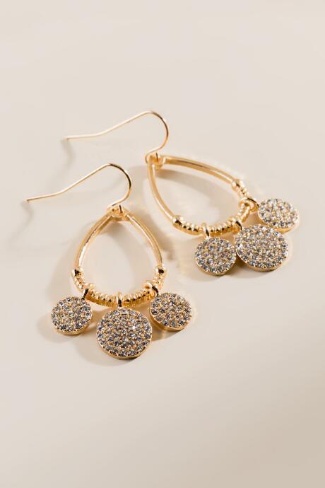 Francesca's Lizbeth Teardrop Chandelier Earrings - Gold