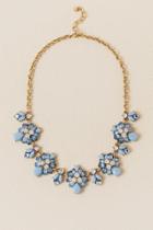 Francesca's Camellia Floral Statement Necklace - Periwinkle