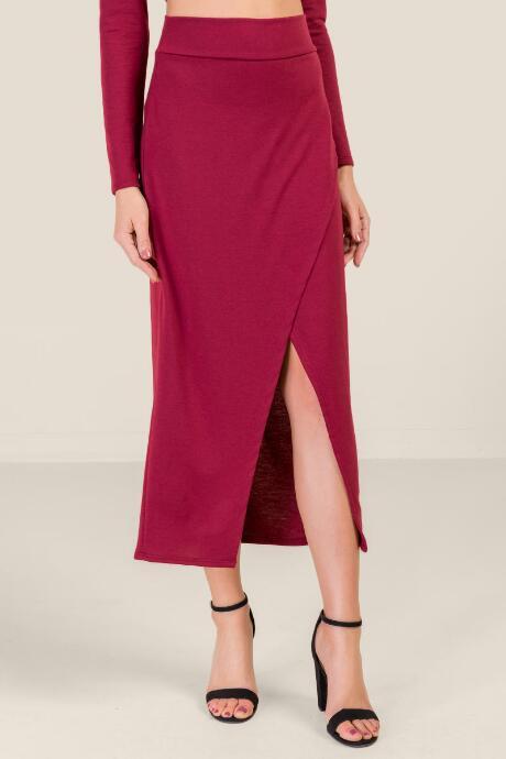 Francesca Inchess Luna Tulip Hem Skirt - Raspberry