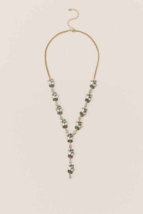 Francesca's Margaux Crystal Y Necklace - Crystal