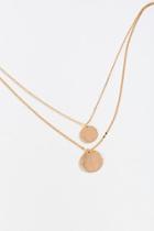 Francesca's Bianca Hammered Layered Necklace - Gold