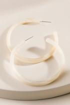 Francesca's Anaya Open Hoop Earrings - Ivory