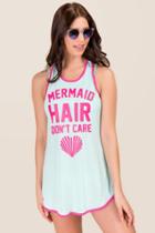 Francesca's Mermaid Hair Don't Care Cover-up - Pink