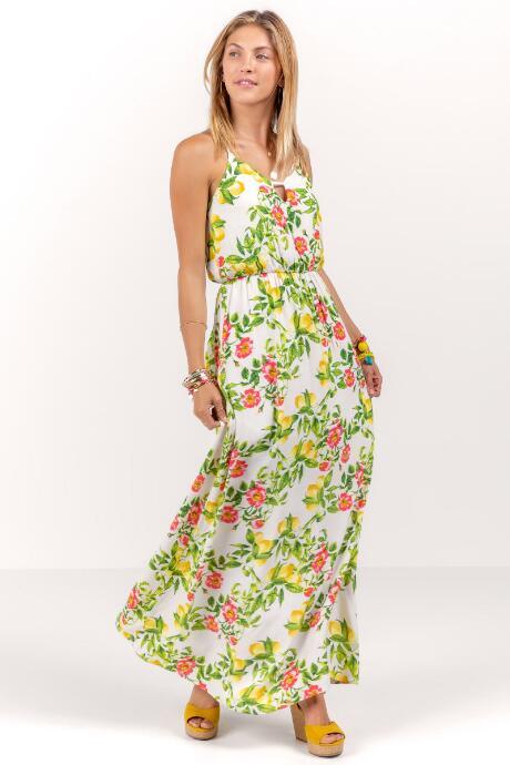 Everly Marissa Floral Maxi Dress - Ivory
