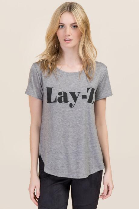 Miami Lay-z Graphic Tee - Heather Gray