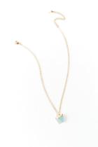Francesca's Londyn Arrow Pendant Necklace - Turquoise