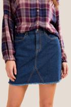 Francesca's Nicola Denim Mini Skirt - Indigo