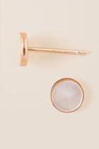 Francesca's Krista Circle Stud Earring - Pearl