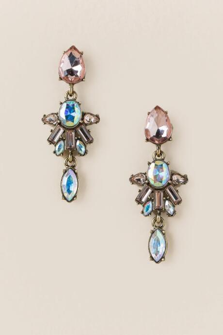 Francesca's Marnie Statement Drop Earring - Iridescent