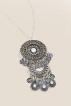 Francesca's Staci Boho Pendant Necklace - Silver