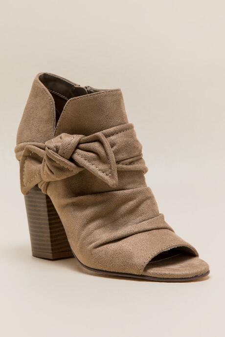 Indigo Rd. Indigo Rd Izador Peep Toe Bow Bootie - Taupe
