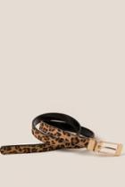 Francesca's Joanne Reversible Leopard Belt - Leopard