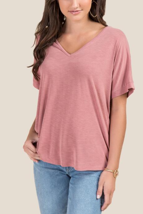 Francesca Inchess Nicole Short Sleeves Tee - Rose