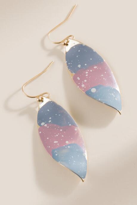 Francesca's Nora Splatter Paint Earrings - Multi