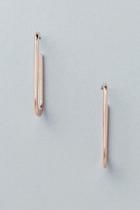 Francesca's Nerys Metal Bar Drop Earring In Rose Gold - Rose/gold