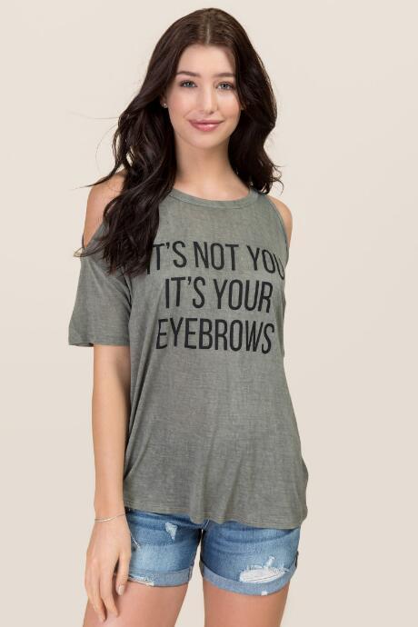 Alya It's Not You Graphic Tee - Dark Olive