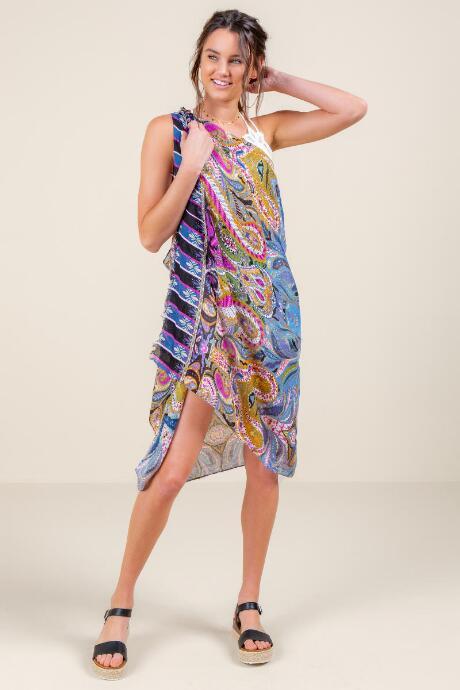 Francesca's 5 Ways To Wear Swim Wrap In Blue - Blue