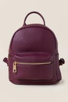 Francesca's Paislee Pebbled Dome Backpack - Purple