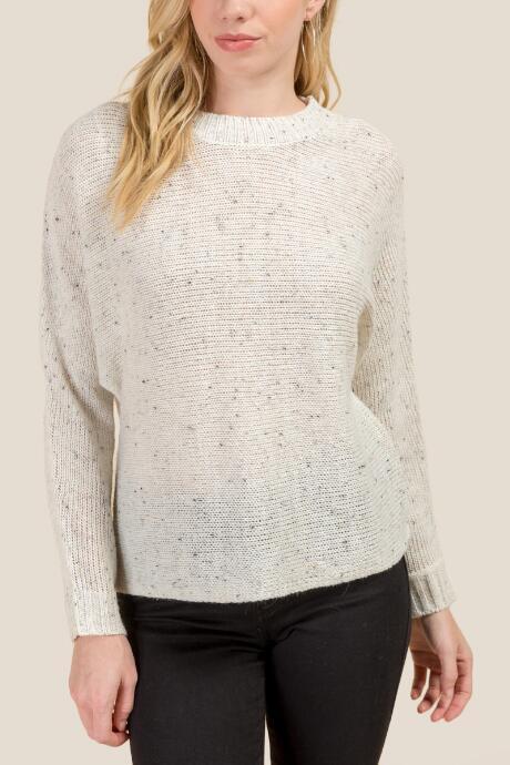 Francesca's Helen Dolman Sleeve Sweater - Taupe
