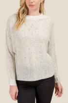 Francesca's Helen Dolman Sleeve Sweater - Taupe