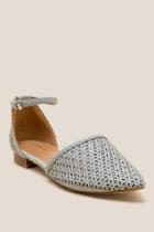 Report Orielle D'orsay Ankle Strap Flat - Gray
