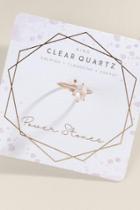 Francesca's Clear Quartz Power Stone Ring - Clear