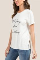 Francesca's Wifey For Lifey Graphic Tee - Heather Oat