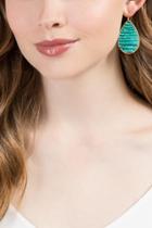 Francesca's Cecilia Drop Earrins - Turquoise