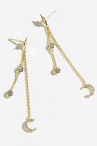 Francesca's Adriana Celestial Linear Earrings - Gold