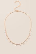 Francesca's Alana Cubic Zirconia Delicate Necklace In Rose Gold - Rose/gold