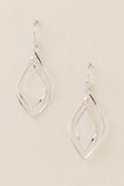 Francesca's Melody Double Twist Earring In Silver - Silver