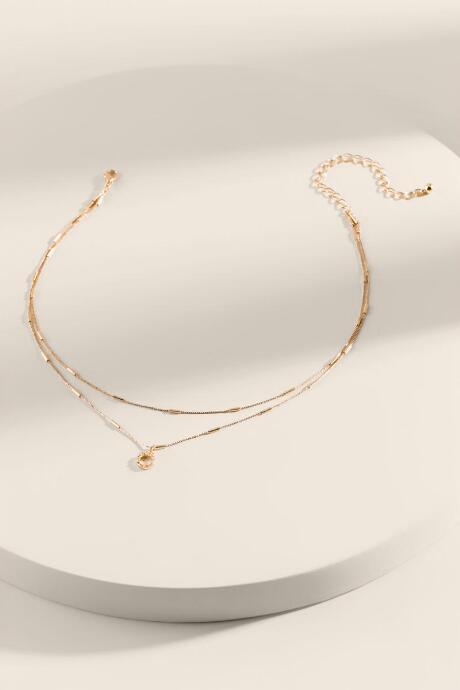 Francesca's Alessia Layered Delicate Necklace - Gold