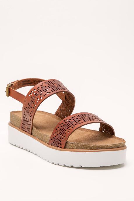 Not Rated Anatalia Flatform Sandals - Tan