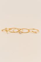 Francesca's Lenox Ring Set - Gold