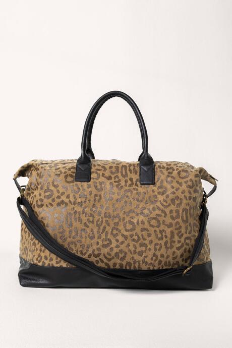 Francesca's Brenda Weekender In Leopard - Leopard