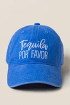 Francesca's Tequila Por Favor Baseball Cap - Light Blue