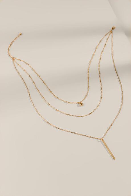 Francesca's Carly Cz Layered Necklace - Gold