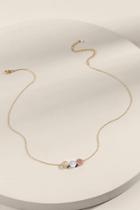Francesca's Cambria Mixed Metal Delicate Necklace - Mixed Plating