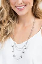 Francesca's Phoebe Layering Necklace In Silver - Silver