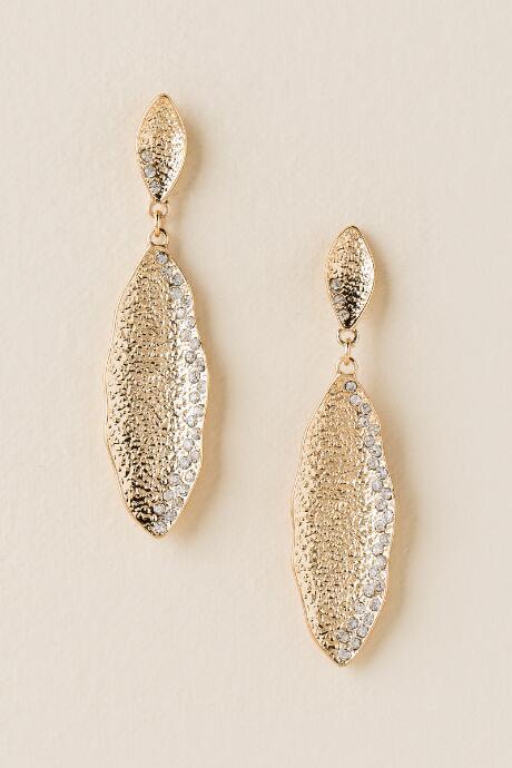 Francesca's Nicole Leaf Statement Earring