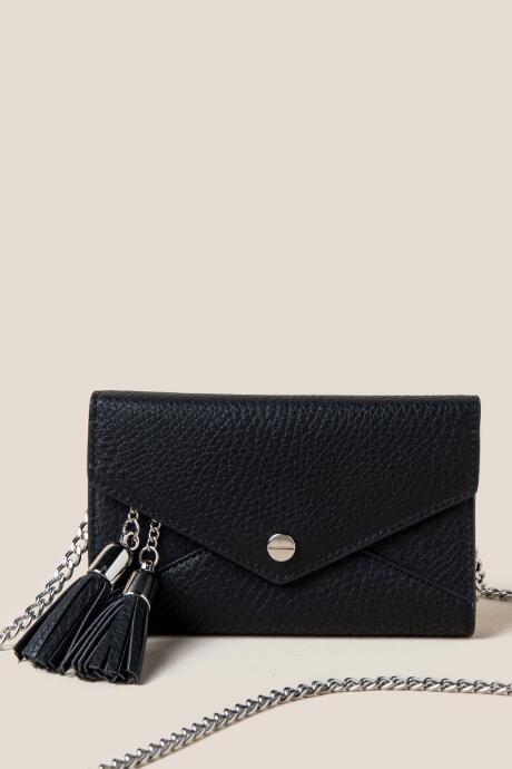 Francesca's Toni Envelope Crossbody In Black - Black