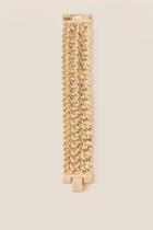 Francesca's Mylah Triple Chain Bracelet - Gold