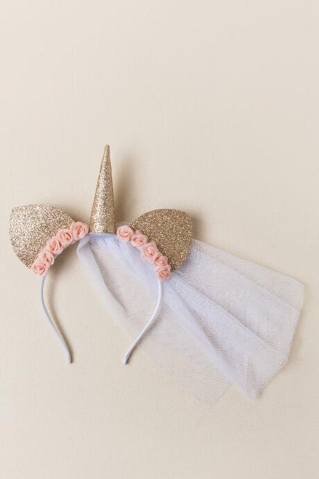 Francesca's Eve Bridal Caticorn Headband - Gold