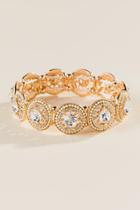 Francesca's Alecia Beaded Stretch Bracelet - Ivory