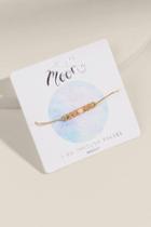 Francesca's Mia Moon Phases Pull Tie Bracelet - Gold