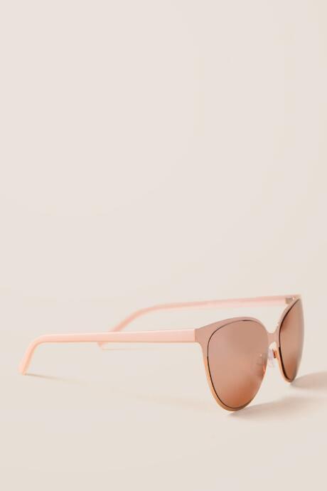 Francesca's Sunset Blush Cat Eye Sunglasses - Blush
