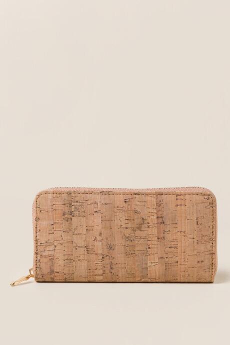 Francescas Aster Cork Wallet - Natural